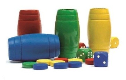 FICHAS PARCHIS - OCA 4 JUGADORES MADERA