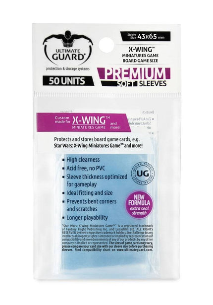 Ultimate Guard Board Game Sleeves (50) - X-Wing Miniatures Game
