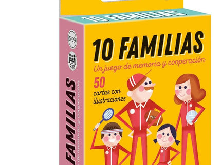 BARAJA CARTAS 10 FAMILIAS CLEMENTONI