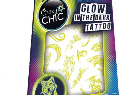Tatuajes Brillantes en la oscuridad Crazy Chic