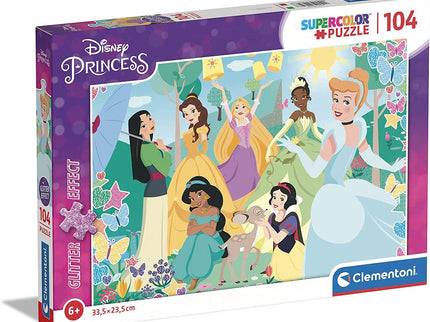 PUZZLE 104 PZAS PRINCESAS DISNEY GLITTER