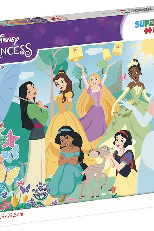 PUZZLE 104 PZAS PRINCESAS DISNEY GLITTER
