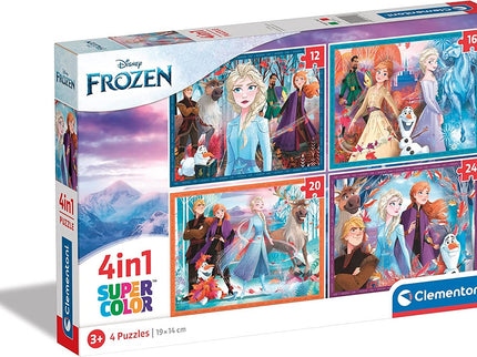 Puzzle Frozen Disney 12-16-20-24pzs
