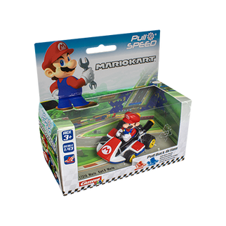 COCHE PULL & BACK MARIO KART 1:43 (SURTIDOS)