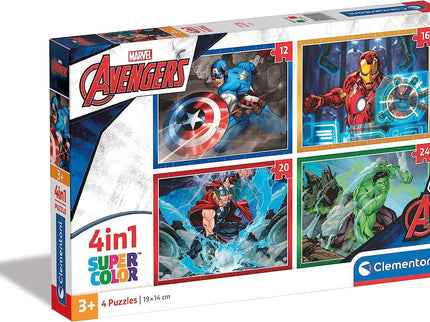 PUZZLE 4 IN 1 VENGADORES MARVEL