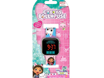 Reloj led La Casa de Muñecas de Gabby