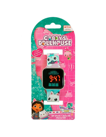 Reloj led La Casa de Muñecas de Gabby