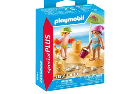 PLAYMOBIL - NIÑOS CON CASTILLO DE ARENA