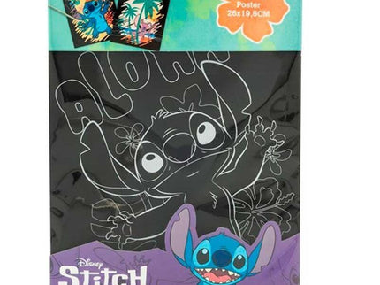 POSTER RASCA Y DESCUBRE STITCH X2