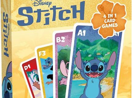 JUEGO DE CARTAS 4 EN 1 STITCH SHUFFLE