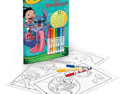 LIBRO ACTIVIDADES Y COLOREAL CON 7 ROTULADORES LILO & STITCH