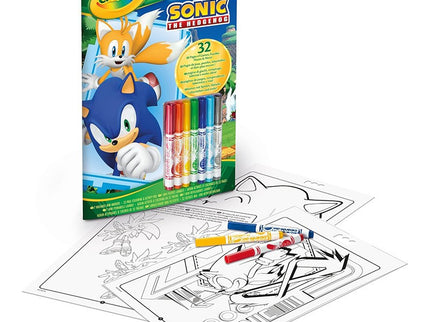 LIBRO DE ACTIVIDADES Y COLOREAR 7 ROTULADORES SONIC