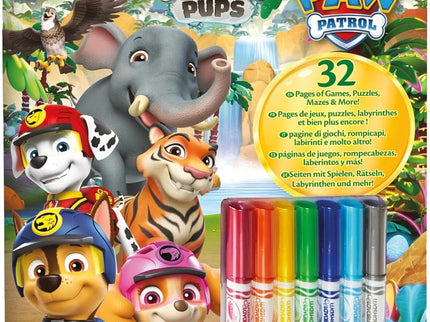 LIBRO DE ACTIVIDADES Y COLOREAR 7 ROTULADORES PAW PATROL