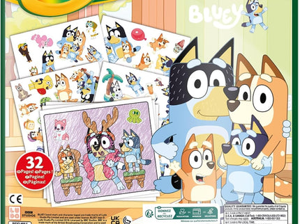 LIBRO PARA COLOREAR + STICKERS BLUEY