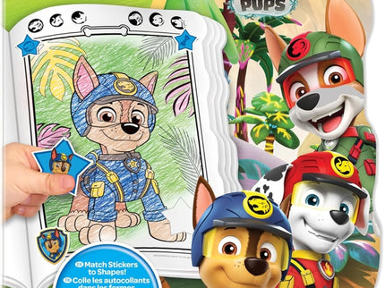 LIBRO PARA COLOREAR + STICKERS PAW PATROL
