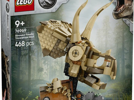 LEGO JURASSIC WORLD FÓSILES DE DINOSAURIO: CRÁNEO TRICERATOPS
