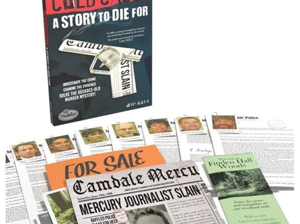 Juego de mesa caso sin resolver Una historia de muerte