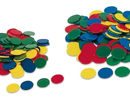 BOLSA 100 FICHAS DE COLORES 15 MM