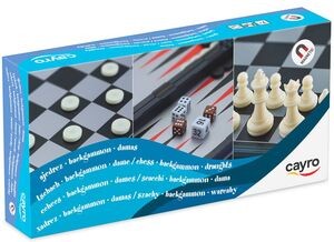 Juego Ajedrez & Damas & Backgammon magnetico
