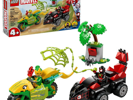 LEGO MARVEL - SPIN Y ELECTRO DUELO DE VEHICULOS DINOSAURIO
