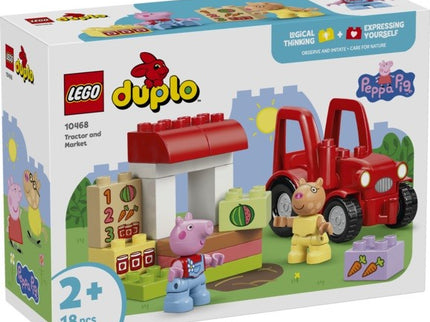 LEGO DUPLO TRACTOR Y MERCADO PEPPA PIG