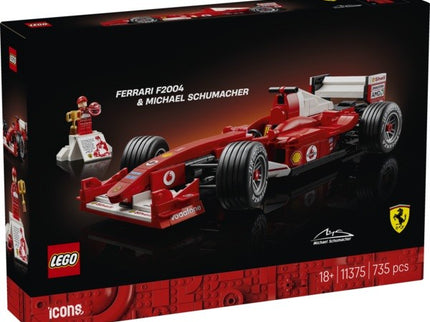 LEGO ICONS FERRARI F2004 Y MICHAEL SCHUMACHER