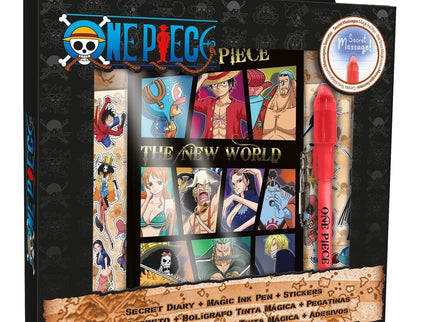 Diario + Boligrafo magico One Piece