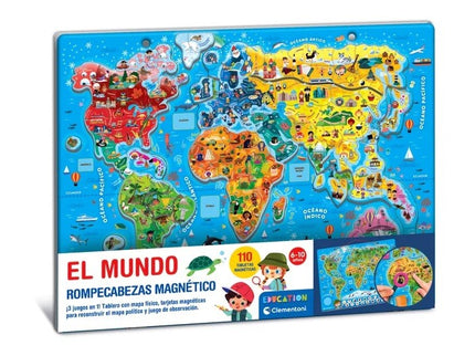 EDUCATION CLEMENTONI - PUZZLE MAGNETICO EL MUNDO