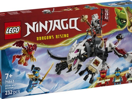 LEGO NINJAGO - ZILVAR Y BESTIA DRAGON GRIMTAK