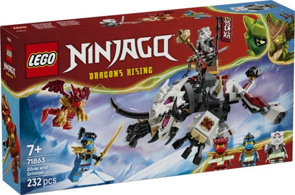 LEGO NINJAGO - ZILVAR Y BESTIA DRAGON GRIMTAK