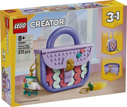 LEGO CREATOR 3 EN 1 - BOLSO DE DISEÑO ARTISTICO CON COMPARTIMENTO