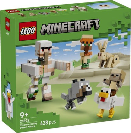 (REACONDICIONADO) LEGO MINECRAFT - ATAQUE DEL JINETE AVICOLA EN EL DESIERTO