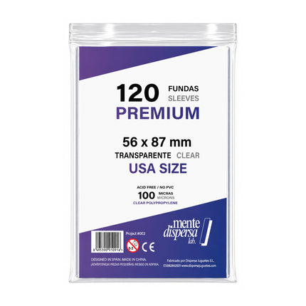FUNDAS PREMIUM MDLAB. STANDARD USA 120U. 56 x 87 mm.