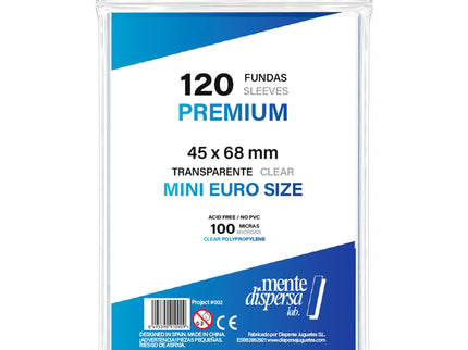 FUNDAS PREMIUM MDLAB. MINI EURO 120U. 45 x 68 mm.
