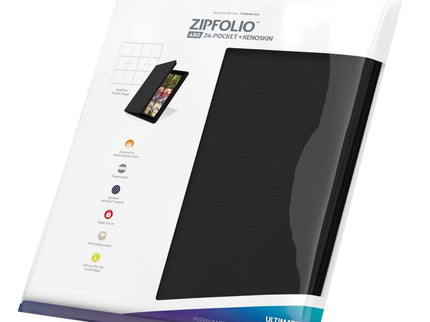 Ultimate Guard Zipfolio 480  24-Pocket Xenoskin - Black