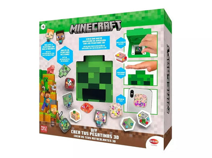 CREA TUS PEGATINAS 3D MINECRAFT