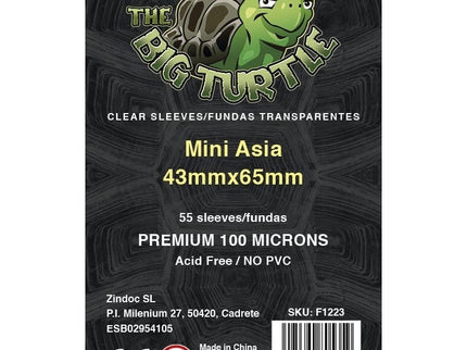 FUNDAS TBT 100 MICRAS (55 UDS): MINI ASIA 46x68 (CARD SIZE 43X65)