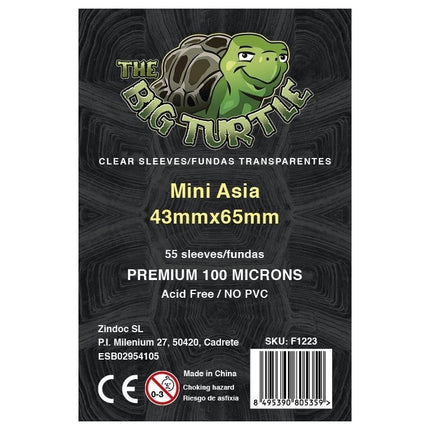 FUNDAS TBT 100 MICRAS (55 UDS): MINI ASIA 46x68 (CARD SIZE 43X65)