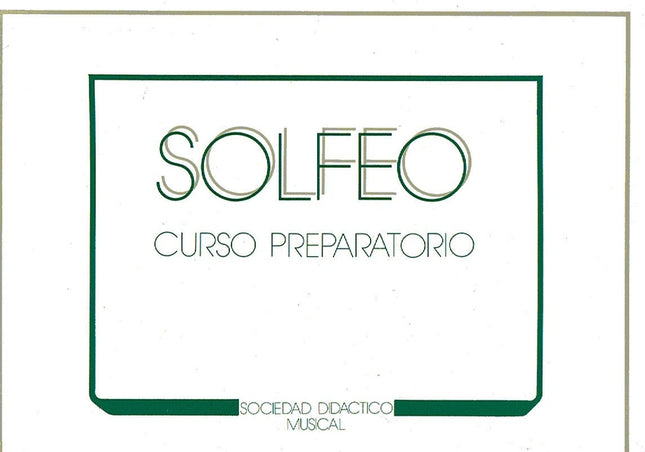 Solfeo Apaisado Preparatorio