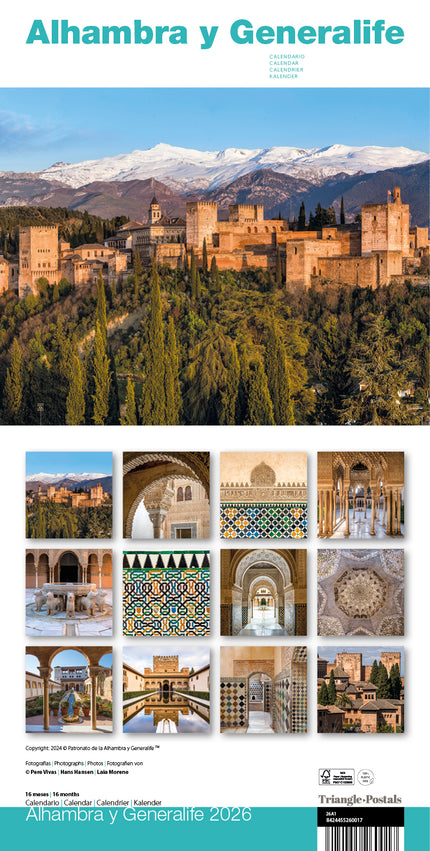 Cal. 2026 Pared (30x30 Cm) Alhambra