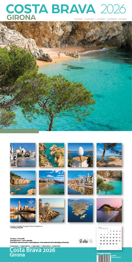 Cal. 2026 Pared (30x30 Cm) Costa Brava