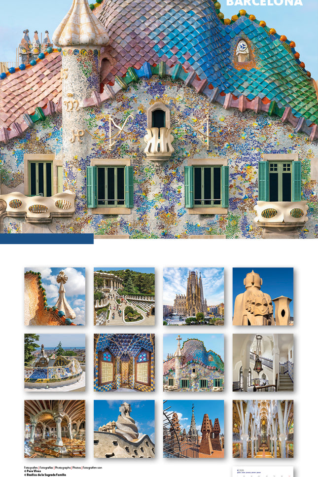 Cal. 2026 Pared (30x30 Cm) Gaudí-1 A (batlló)