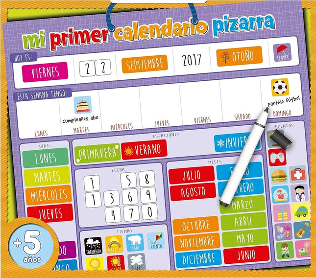 Mi Primer Calendario Pizarra