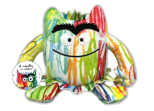 Pequeño Peluche Monstruo De Colores Multicolor 15cm