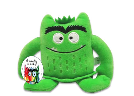Pequeño Peluche Montruo De Colores Verde 15cm