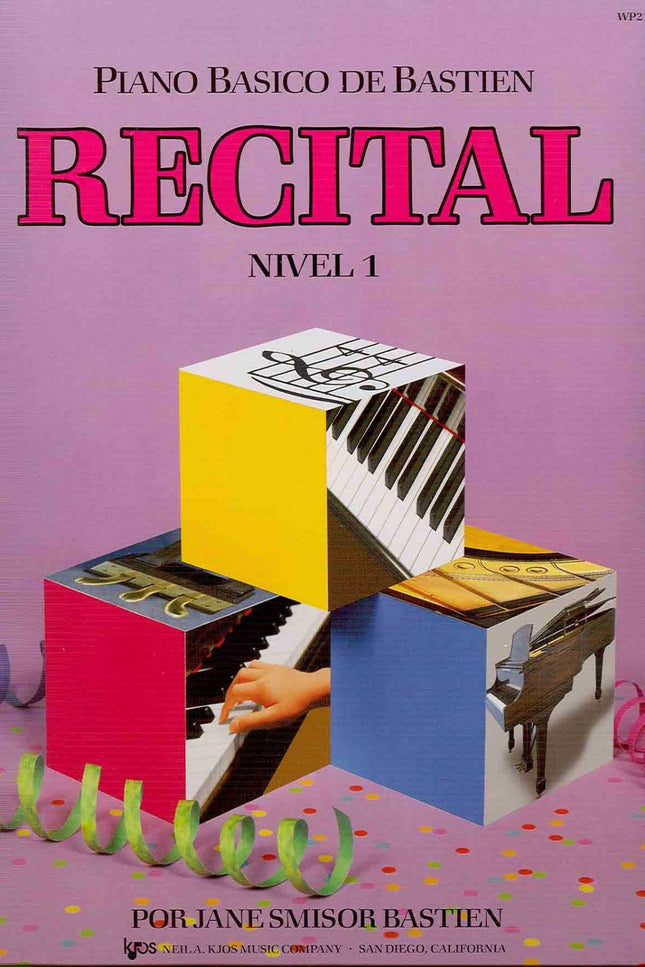 Portada del libro Nivel 1. Piano Bastien Music Performance Recital