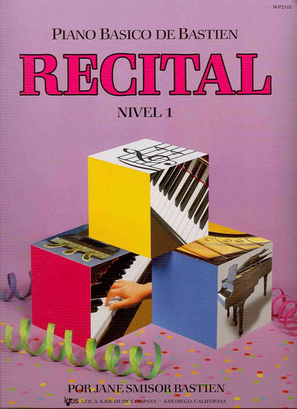 Portada del libro Nivel 1. Piano Bastien Music Performance Recital