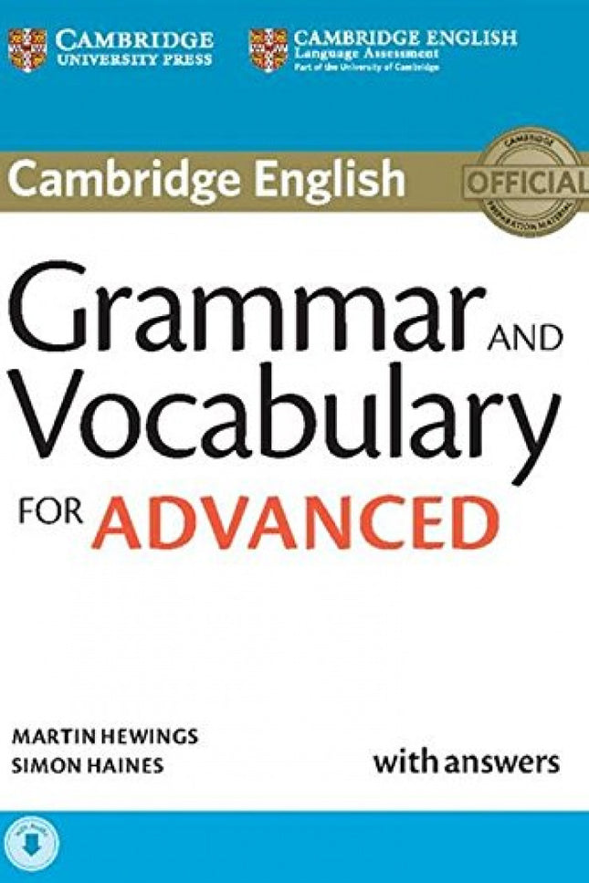 Libro Grammar And Vocabulary Advanced +key+cd: Grammar and Vocabulary reference and practice for the revised Cambridge E