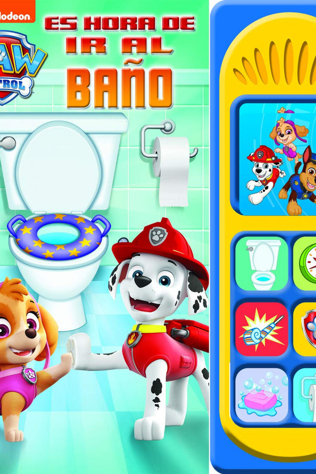 Libro Es Hora De Ir Al Baño Con La Patrulla Canina: Los niños de Bahía Aventura están listos para ir al baño solos, ¡igual que tú! os cachorros de Patrulla Canina están aquí para ofrecer una pata de ayuda en esta fabulosa historia que enseña los buenos hábitos básicos en el baño.