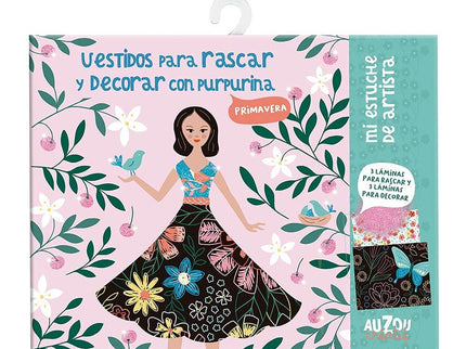 VESTIDOS PARA RASCAR Y DECORAR CON PURPURINA - AA.VV.